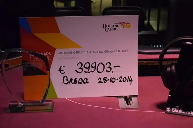 De hoofdprijs | 2014/10 - Breda Poker Series - 700 eu Main Event 